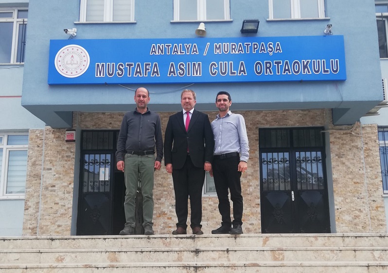 AHENK Projesi Kapsamında İlçe Müftüsü İshak Göksel'in Mustafa Asım Cula Ortaokulunu Ziyareti.